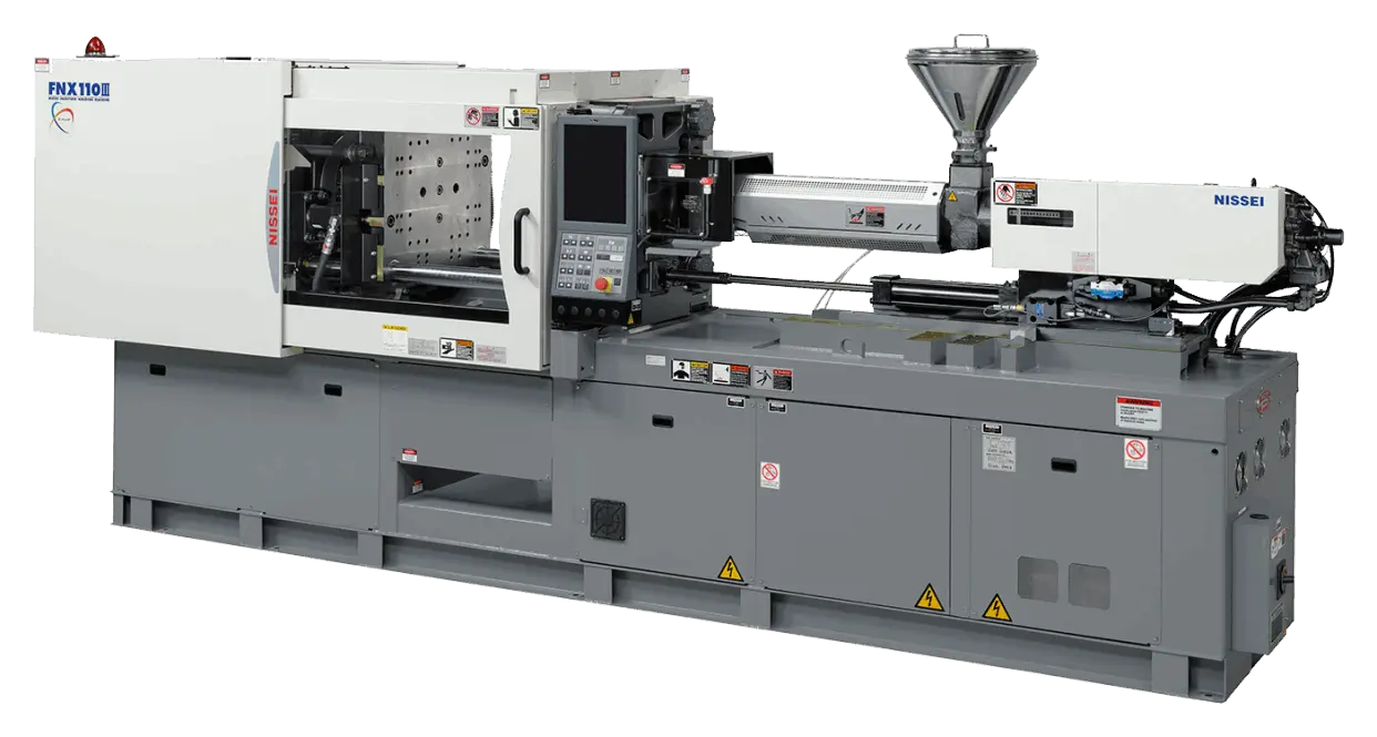 Injection molding production floor